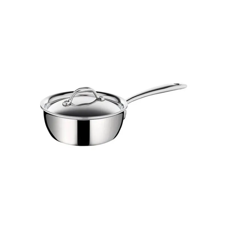 Les Secrets du Chef Roestvrij Stalen Potten En Pannen^Accademia Conisch Steelpan 16 cm met Deksel