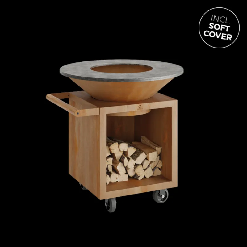 Les Secrets du Chef Plancha Barbecue | Grillen En Planchas^Barbecue Plancha Classic Storage Corten 100 Pro + Hoes