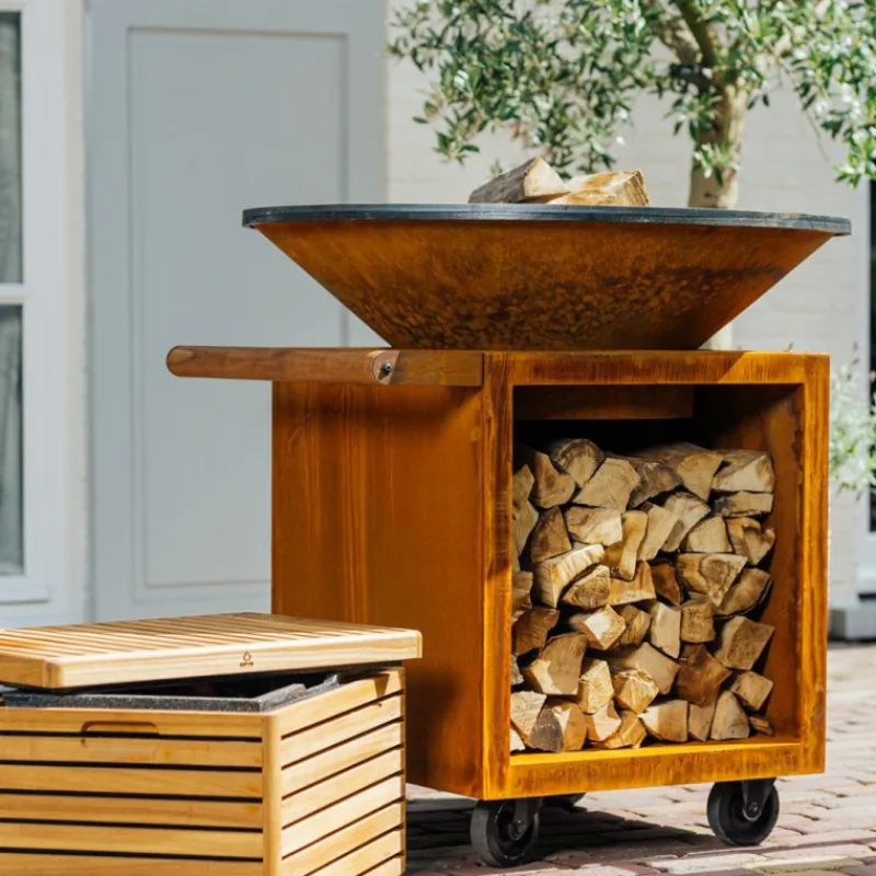 Les Secrets du Chef Plancha Barbecue | Grillen En Planchas^Barbecue Plancha Classic Storage Corten 100 Pro + Hoes