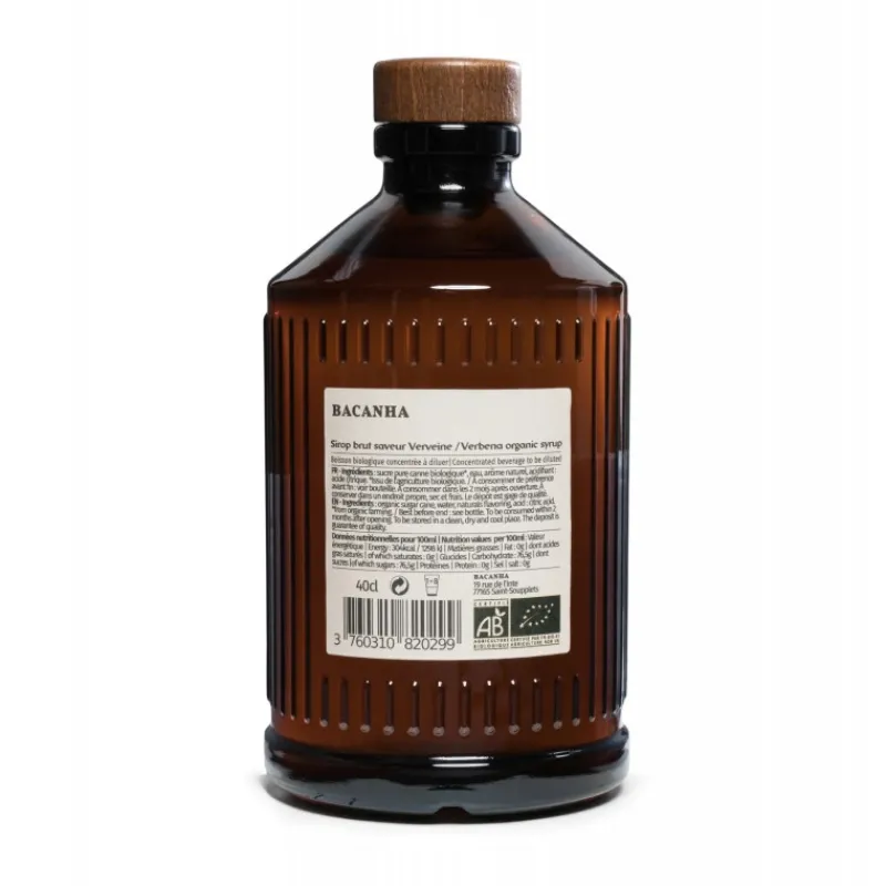 Les Secrets du Chef Ecocheques | Cocktail Mix En Siropen^Biologische Rauwe Verbenasiroop 400 ml