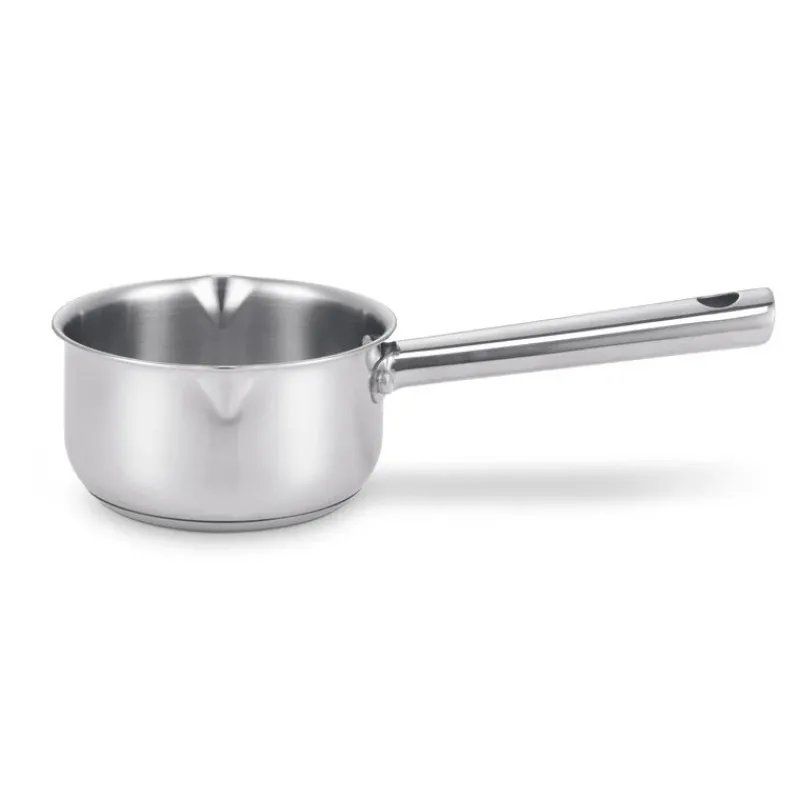 Les Secrets du Chef Roestvrij Stalen Potten En Pannen^Cicla Gerecycleerde RVS steelpan met 2 schenktuiten 12 cm 0,7 l