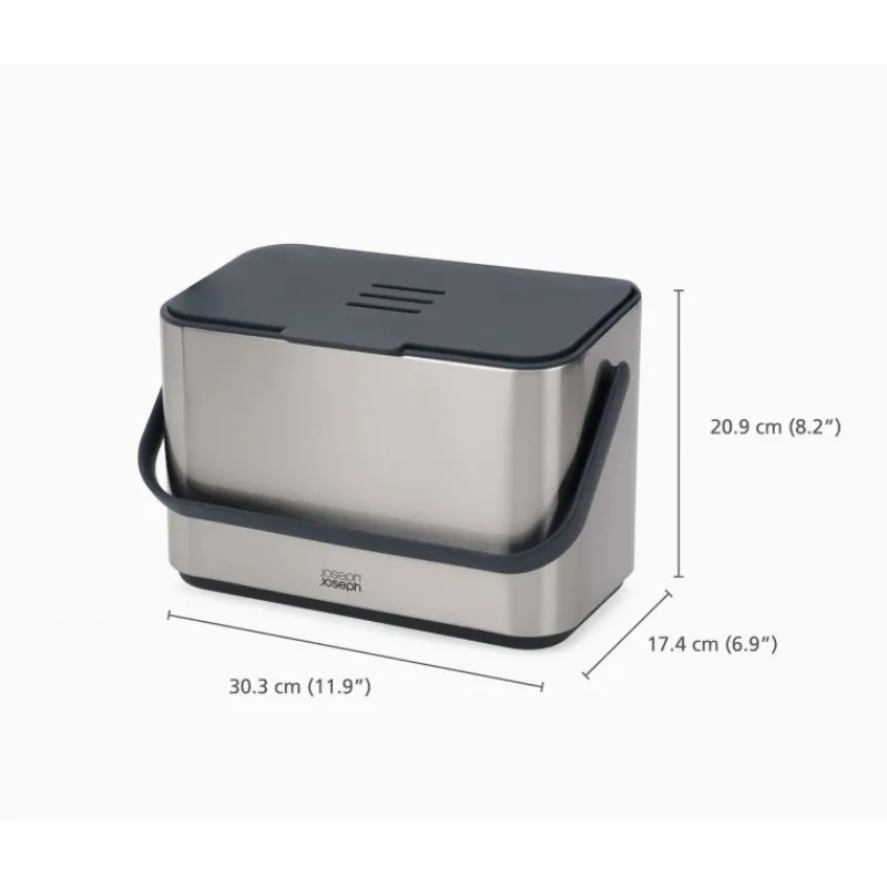 Les Secrets du Chef Keukenbakken^Collect RVS Keukencompostbak met Filter 4 L