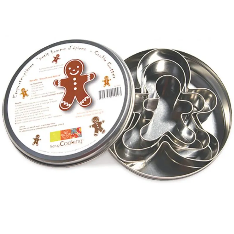 Les Secrets du Chef Gebak Keukengerei^Cutters Gingerbread Man 3 dlg