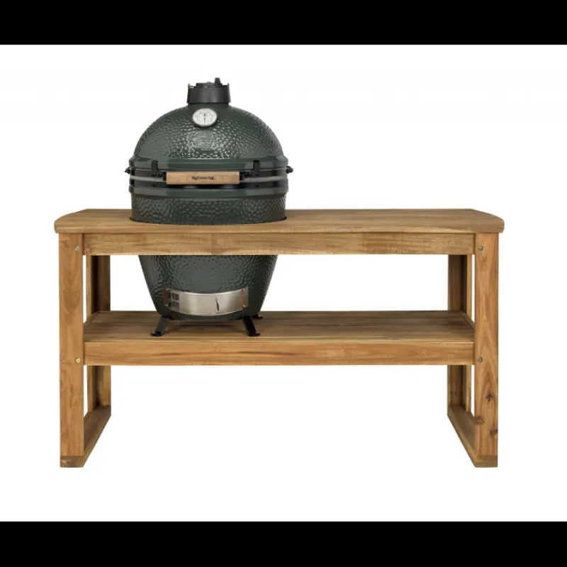 Les Secrets du Chef Kamado Barbecue-Accessoires | Houtskool Bbq^Hoes voor Barbecue + Eucalyptus Wood Table Large