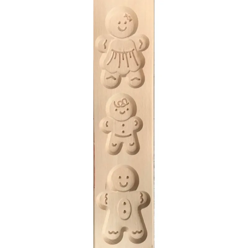 Les Secrets du Chef Gebak Keukengerei^Houten Speculaasvorm Gingerbreadman