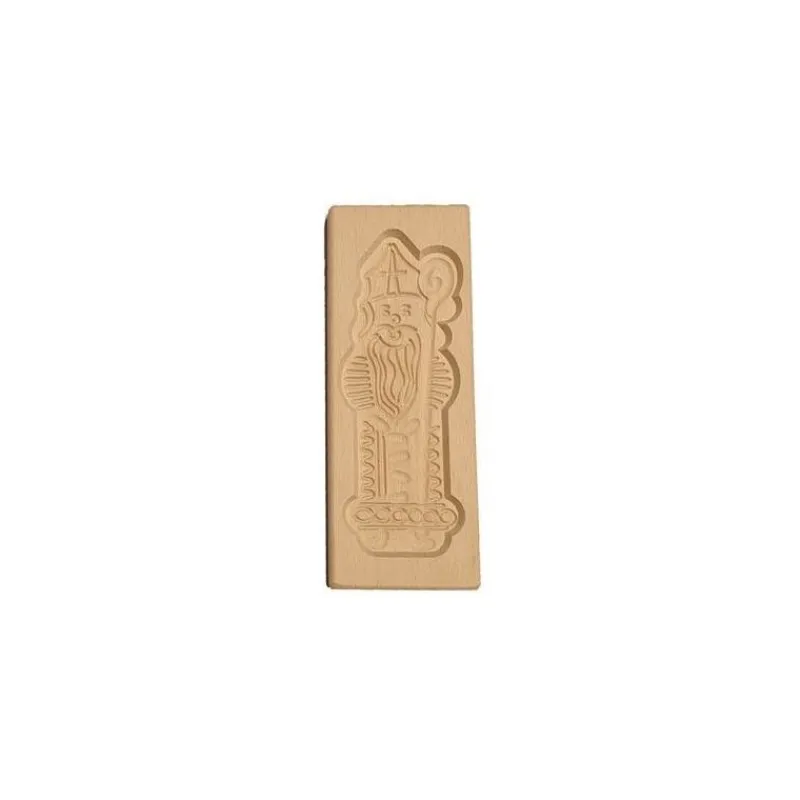 Les Secrets du Chef Gebak Keukengerei^Houten Speculaasvorm Sinterklaas