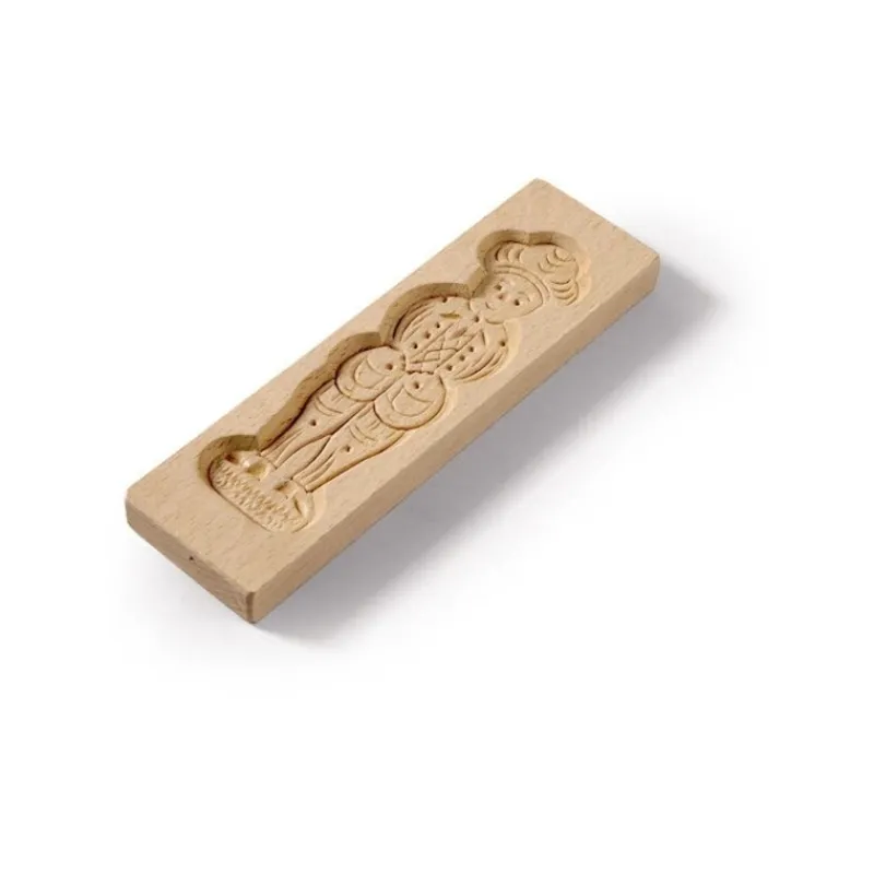 Les Secrets du Chef Gebak Keukengerei^Houten Speculaasvorm Zwarte Piet