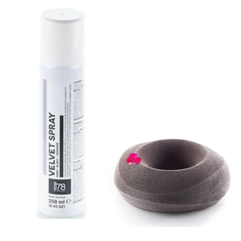 Les Secrets du Chef Decoratiesuiker, Suikerpasta En Suiker^i78 Black Velvet Effect Voedselspray 250 ml