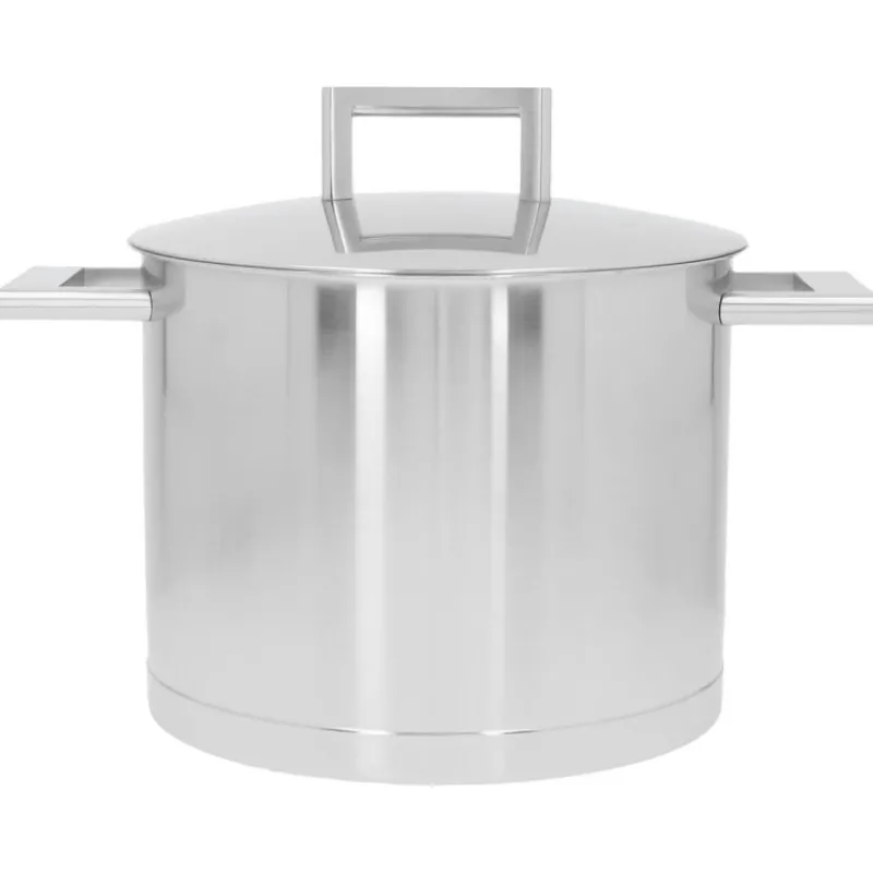 Les Secrets du Chef Roestvrij Stalen Potten En Pannen^John Pawson 7 Soeppot 20 cm 5 L met deksel RVS