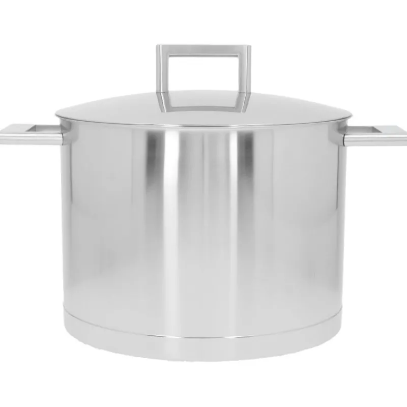 Les Secrets du Chef Roestvrij Stalen Potten En Pannen^John Pawson 7 Soeppot 24 cm 8 L met deksel RVS
