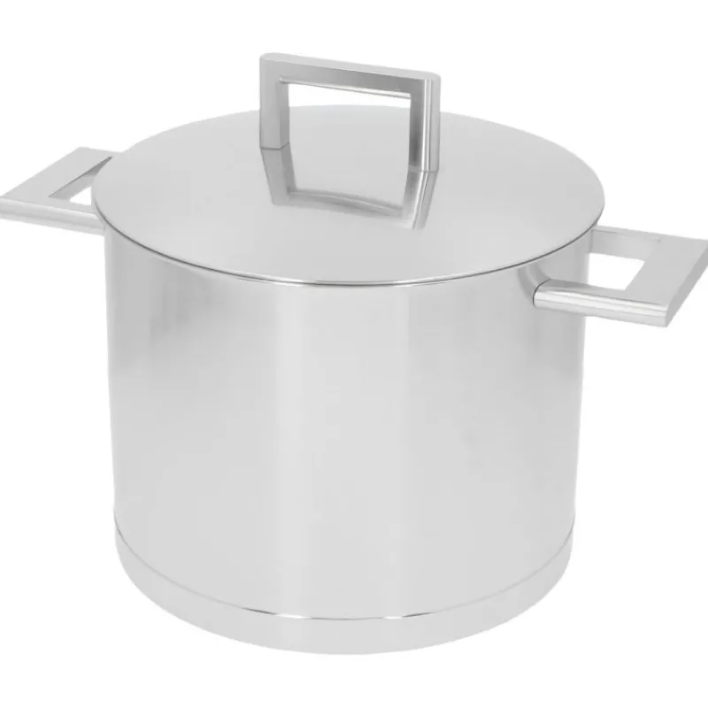 Les Secrets du Chef Roestvrij Stalen Potten En Pannen^John Pawson 7 Soeppot 20 cm 5 L met deksel RVS