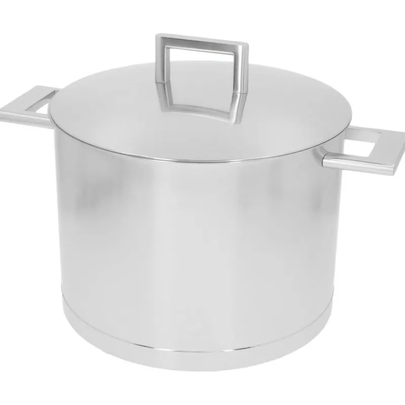 Les Secrets du Chef Roestvrij Stalen Potten En Pannen^John Pawson 7 Soeppot 24 cm 8 L met deksel RVS