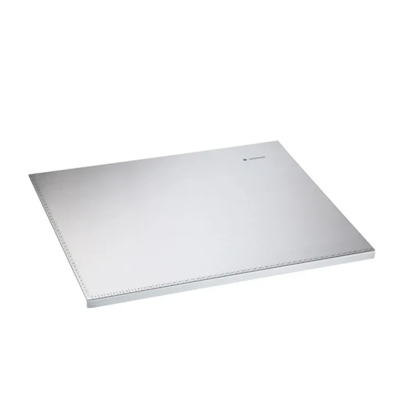Les Secrets du Chef Onderzetters En Warmhoudplaten | Apparatuur Voor Brood^Kneedplank van Geborsteld RVS Geborsteld RVS 50x40 cm