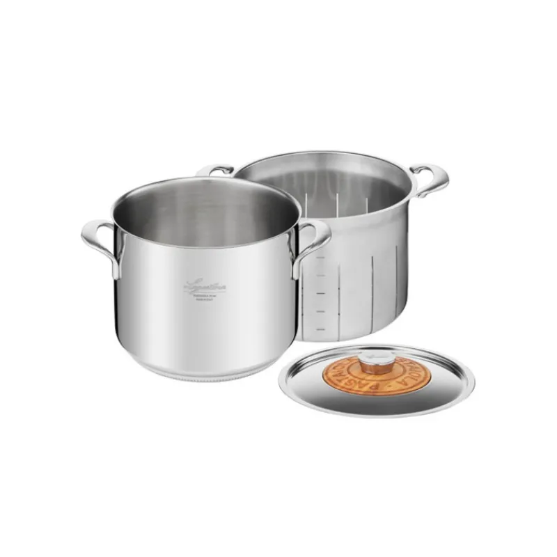 Les Secrets du Chef Roestvrij Stalen Potten En Pannen^Linea Patrimonio Pastaïola 7,6 L