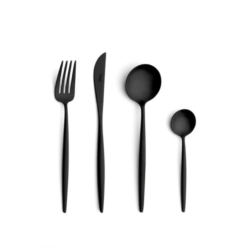 Les Secrets du Chef Bestek^Moon Black Dessertmes Mat Staal Zwart