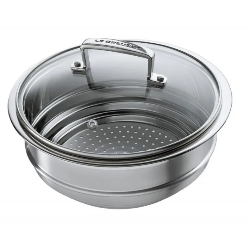 Les Secrets du Chef Roestvrij Stalen Potten En Pannen^Multi RVS Stoommandje voor Braadpan 24 cm
