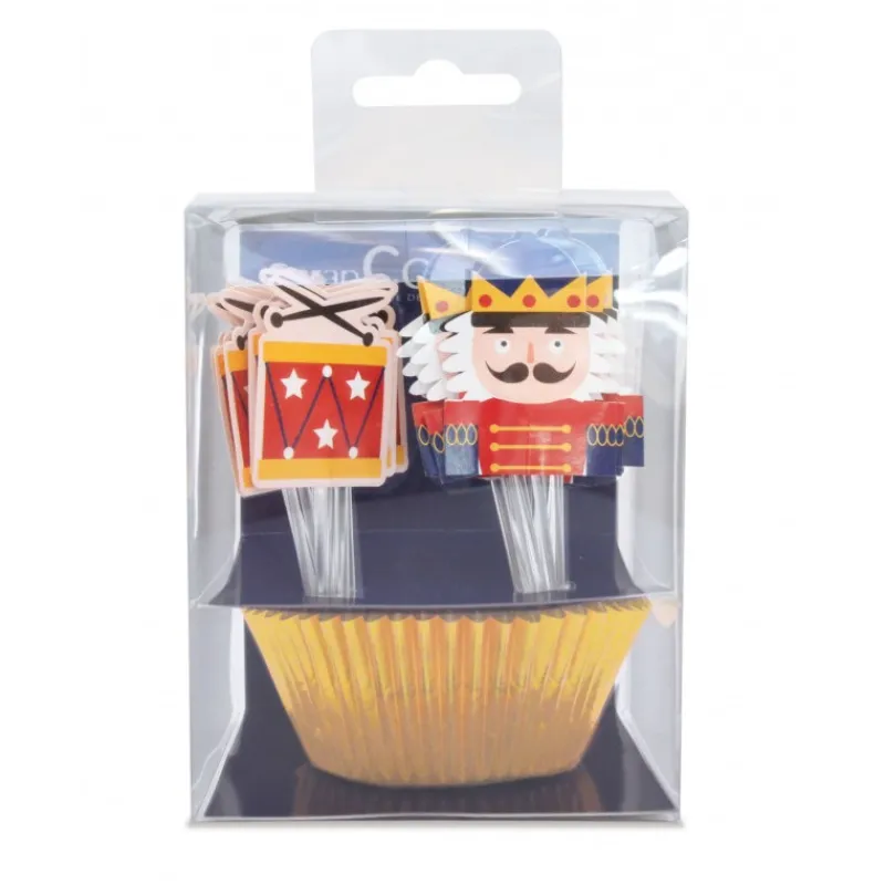 Les Secrets du Chef Decoratie^Notenkraker Papieren Cupcake Bak & Decorating Kit 24 stuks