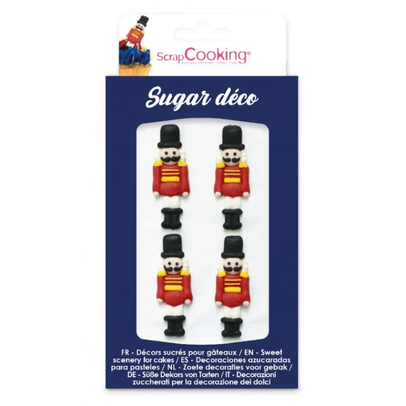 Les Secrets du Chef Decoratiesuiker, Suikerpasta En Suiker^Notenkraker Suikerfiguren 4 st