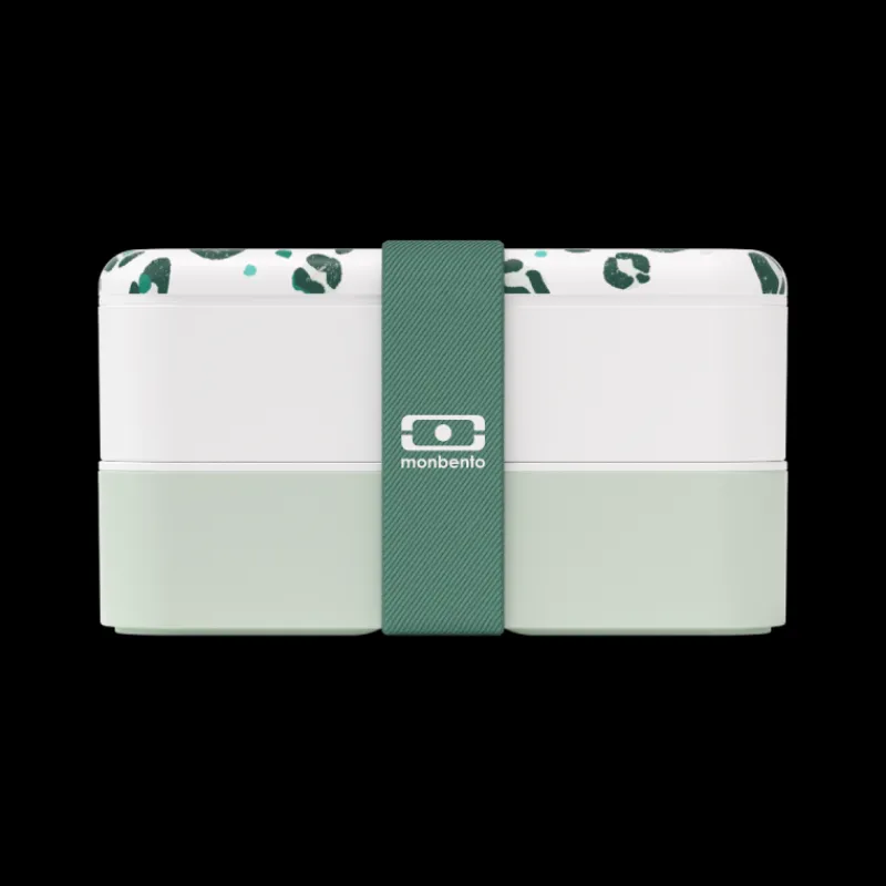 Les Secrets du Chef Ecocheques | Bento En Isothermische Lunchboxen^Original Bento LunchBox Groen Luipaard Made in France 1 L