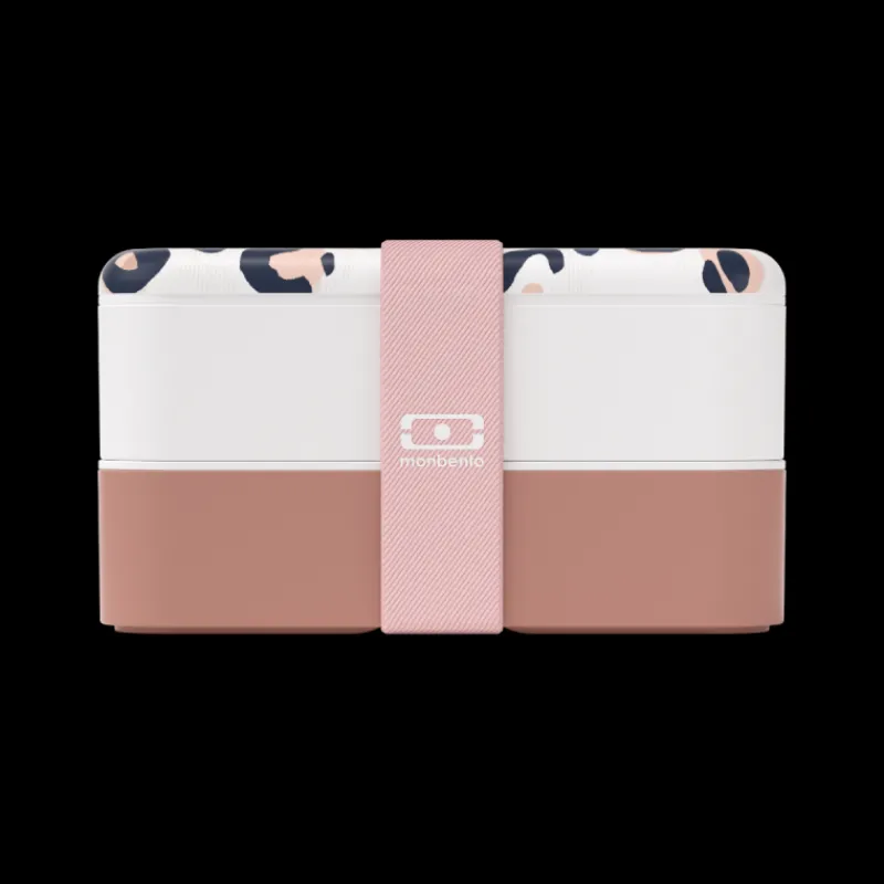 Les Secrets du Chef Ecocheques | Bento En Isothermische Lunchboxen^Original Bento LunchBox Roze Moka Luipaard Made in France 1 L