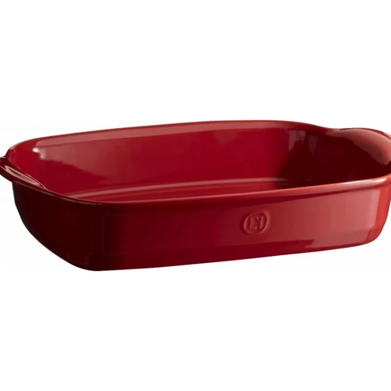 Les Secrets du Chef Ovenschotels En Bakplaten^Rechthoekige Ovenschaal Large 42x28 cm Rood Grand Cru