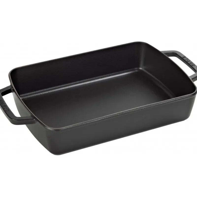 Les Secrets du Chef Ovenschotels En Bakplaten^Rechthoekige Ovenschaal 30x20 cm Zwart 3,15 l
