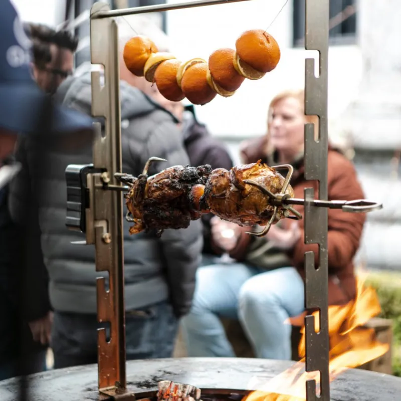 Les Secrets du Chef Plancha Barbecue-Accessoires | Houtskool Bbq^Rotisserie Motor voor OFYR Barbecue Plancha