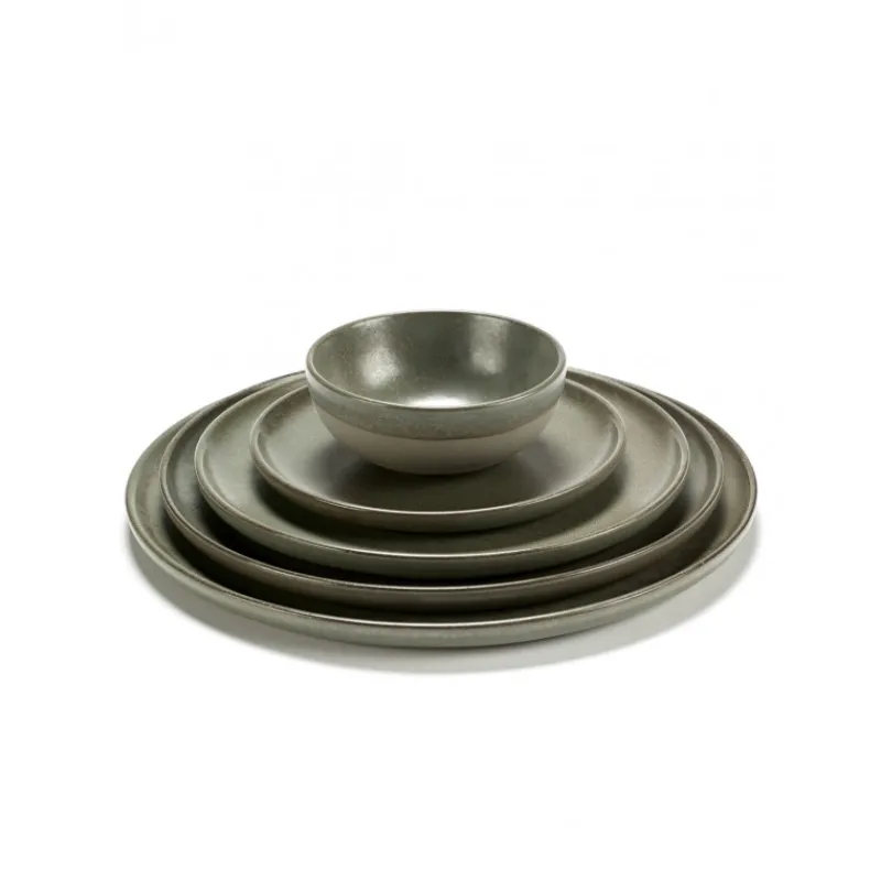 Les Secrets du Chef Aardewerk^Sergio Herman Surface Dessertbord 21 cm Camo Green