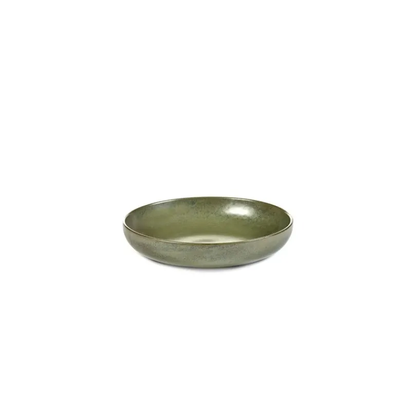 Les Secrets du Chef Aardewerk^Sergio Herman Surface Diep Bord L 21 cm Camo Green