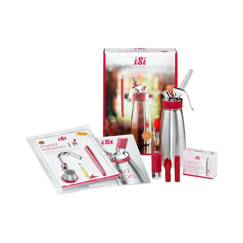 Les Secrets du Chef Sifons En Gaspatronen | Sifons^Sifon Pack Siphon 50 cl Gourmet Whip Plus + Rapid Infusion Starter