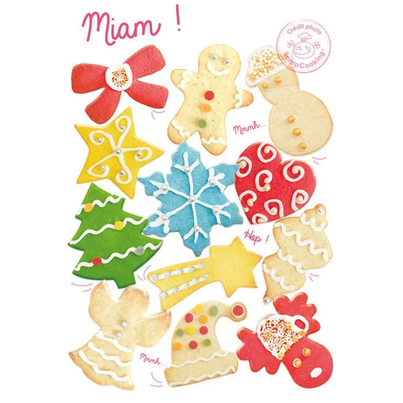 Les Secrets du Chef Gebak Keukengerei^Snijplaat Multi Kerstmis 32 x 20 cm