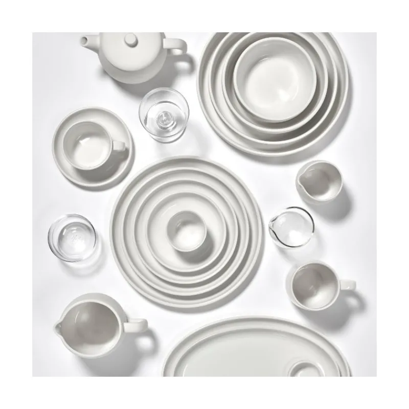Les Secrets du Chef Aardewerk^Vincent Van Duysen Passe-Partout porseleinen melk-/sauspot 25 cl mat wit
