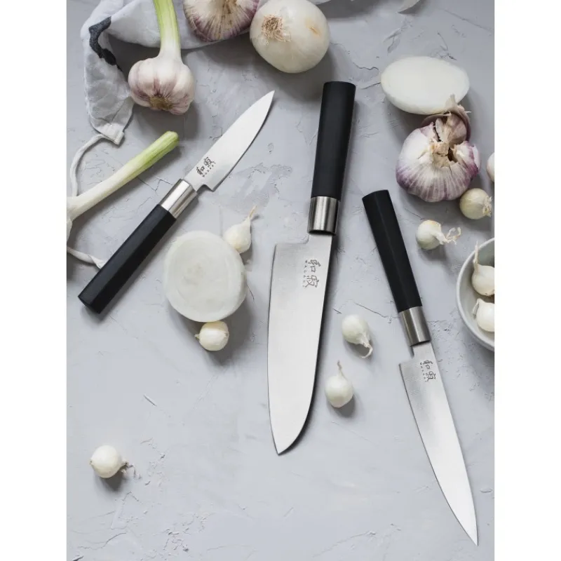 Les Secrets du Chef Japanse Keukenmessen^Wasabi Black Messenset 3 dlg